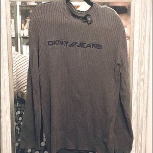 D K NY Jean  gray cotton sweater